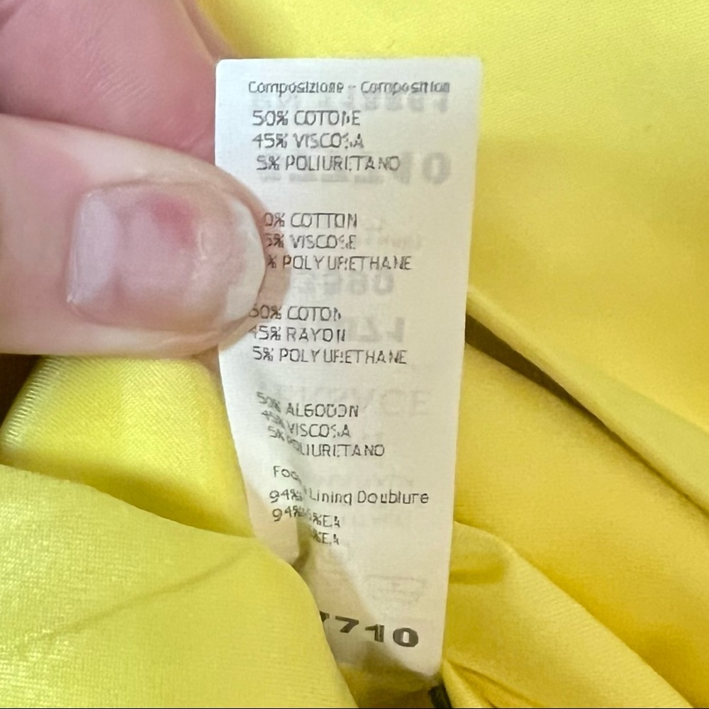 Gianni Versace Vintage Yellow Cocktail Dress - Picture 11 of 11